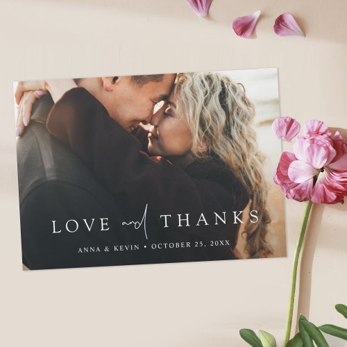 Personalized Photo Wedding Thank You Magnet