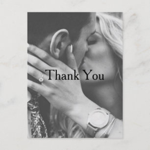Personalized Photo Wedding Thank You Postcard