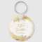 Personalized Photo White Gold Flowers Chic Wedding