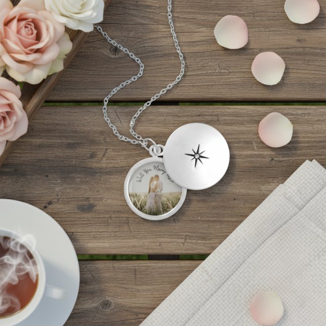 Personalized Photo Will You Marry Me Locket (Personalized Photo Will You Marry Me Locket)