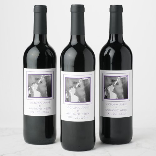 Personalized Photo Wine Label