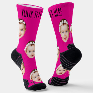 Personalized Photo With Text for Men & Women Socks