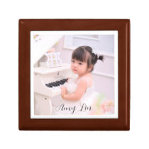 Personalized Photo Wood Jewelry Keepsake Box