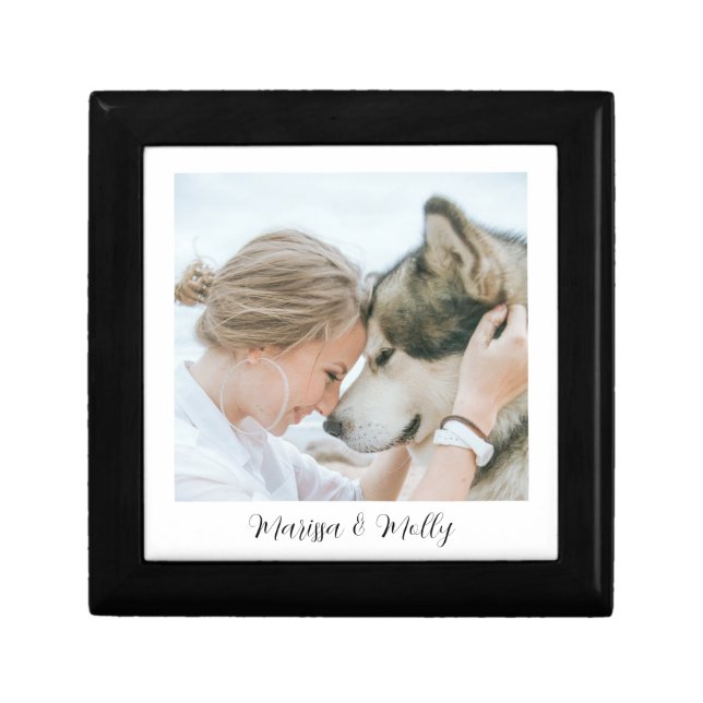 Personalized Photo Wood Keepsake Box (Front)