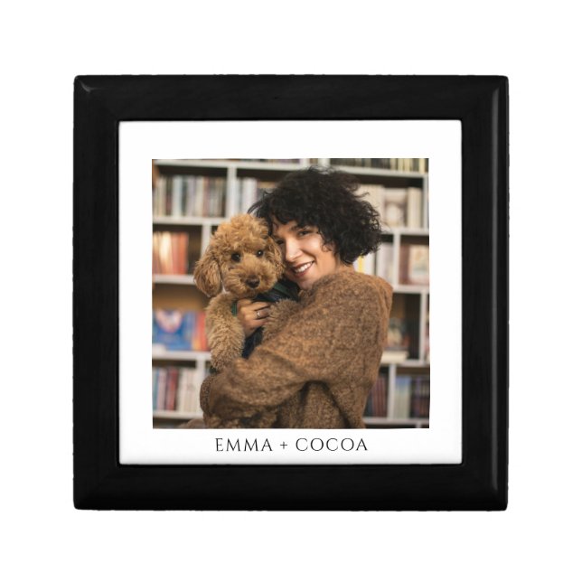 Personalized Photo Wood Keepsake Box (Front)