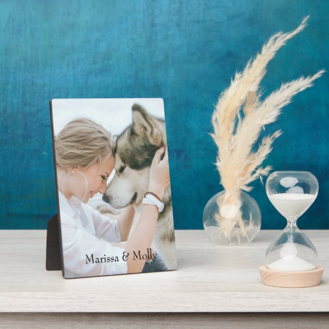 Personalized Photo Wood Keepsake Plaque (Side)