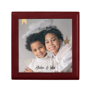 Personalized Photo Wood Photo Jewelry Keepsake Box