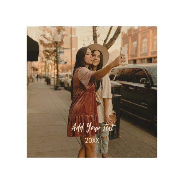 Personalized Photo Wood Wall Art  (Front)