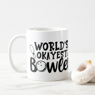 Personalized Photo "World's Okayest Bowler" Coffee Mug