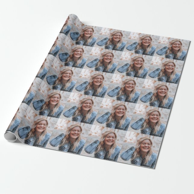 Personalized Photo Wrapping Paper (Unrolled)