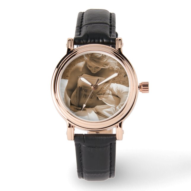 Personalized Photo Wrist Watch for Wedding Gift (Front)
