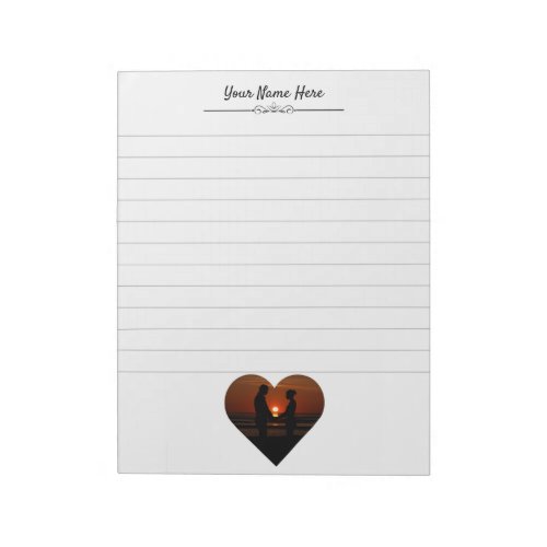 Personalized Photo Writing Pad With Lines