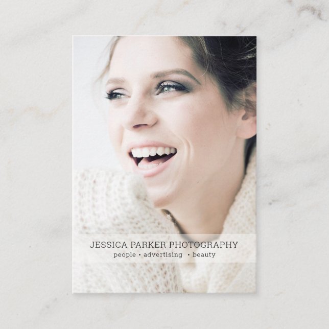 personalized photograph business card (Front)
