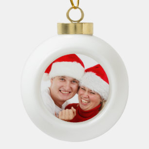 Personalized Photograph Ceramic Ball Ornament