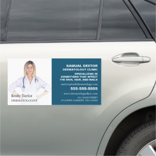 Personalized Photograph, Dermatologist Dermatology Car Magnet