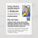 Personalized Photograph, Housekeeper, Maid Flyer<br><div class="desc">Personalized Photograph,  Housekeeper,  Maid Advertising Flyer by The Business Card Store.</div>