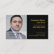 Personalized Photograph, Legal Professional Business Card at Zazzle