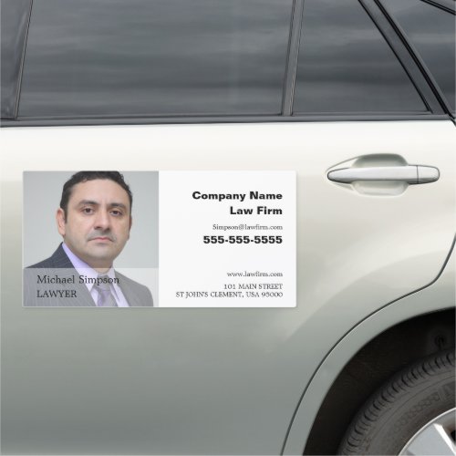 Personalized Photograph Legal Professional Car Magnet