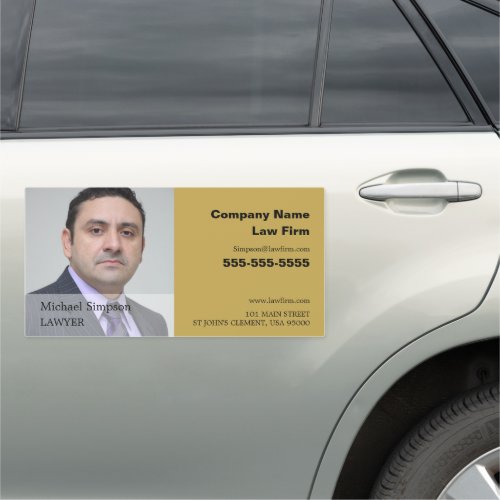 Personalized Photograph Legal Professional Car Magnet