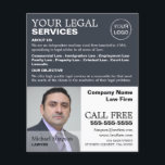 Personalized Photograph Legal Services Advertising Flyer<br><div class="desc">Personalized Photograph Legal Services Advertising Flyers By The Business Card Store.</div>