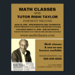 Personalized Photograph, Math Classes Advertising Poster<br><div class="desc">Personalized Photograph, Math Classes Advertising Poster By The Business Card Store.</div>