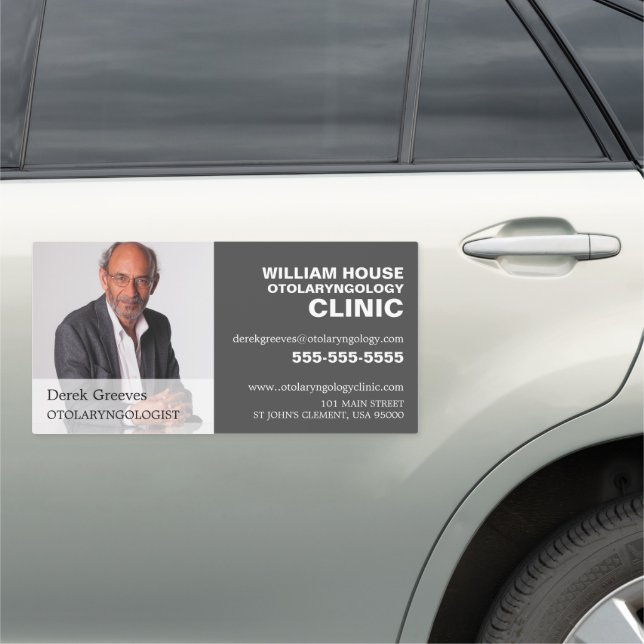 Personalized Photograph, Otolaryngologist Car Magnet (In Situ)