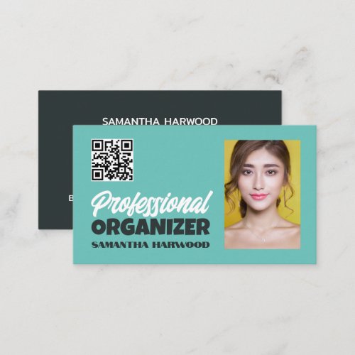 Personalized Photograph Professional Organizer Business Card