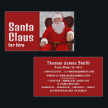 Personalized Photograph, Santa Claus Entertainer Business Card<br><div class="desc">Personalized Photograph,  Santa Claus Entertainer Business Cards by The Business Card Store.</div>