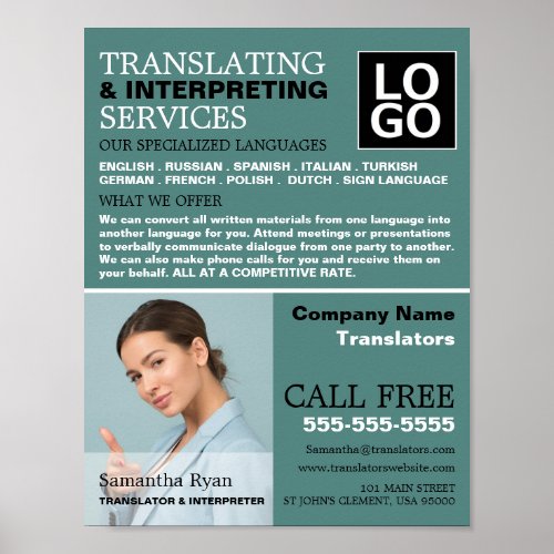 Personalized Photograph Translator  Interpreter Poster
