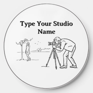 Personalized Photographer Studio Logo Wireless Cha Charger