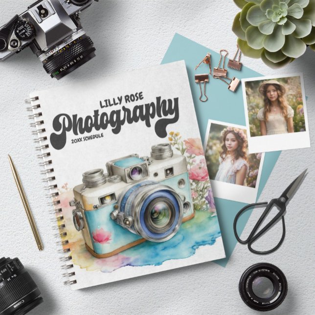 Personalized Photographer's Planner Retro Camera (Creator Uploaded)