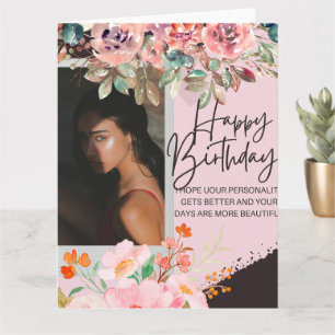 Personalized photography Birthday Postcard