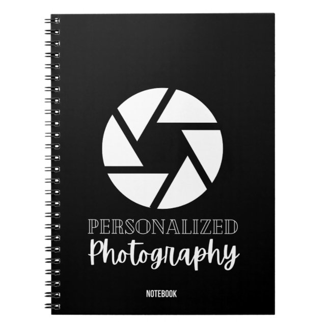 Personalized Photography Notebook  (Front)