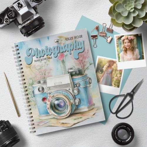 Personalized Photography Planner Retro Camera