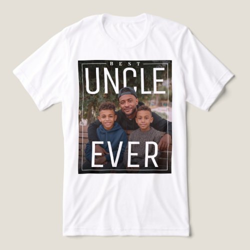 Personalized PhotoPop Best Uncle Ever Tri-Blend Shirt
