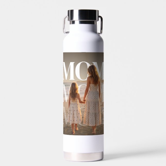 Personalized PhotoPop Mom Water Bottle (Front)
