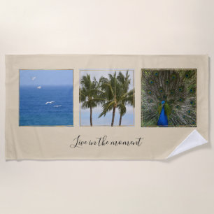 Personalized Photos and Text     Beach Towel