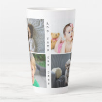 Personalized Photos and Text Latte Mug Personalized Photos and Text Latte Mug