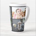 Personalized Photos and Text Latte Mug<br><div class="desc">Personalized Photos and Text  - Photo keepsake latte mug from Ricaso - add your own photos and text - photo keepsake gifts</div>