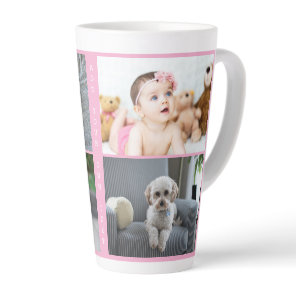 Personalized Photos and Text Latte Mug