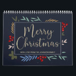 Personalized Photos Christmas Calendar<br><div class="desc">Personalized Photos Merry Christmas Calendar. Add your own photos - one photo for each month. Wonderful Christmas gift idea for family & friends.</div>