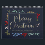 Personalized Photos Christmas Calendar<br><div class="desc">Personalized Photos Merry Christmas Calendar. Add your own photos - one photo for each month. Wonderful Christmas gift idea for family & friends.</div>