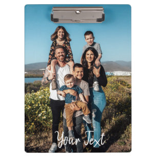 Personalized Photos & Custom Text Template Clipboard