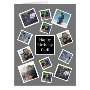 Personalized Photos Happy Birthday Jumbo Card