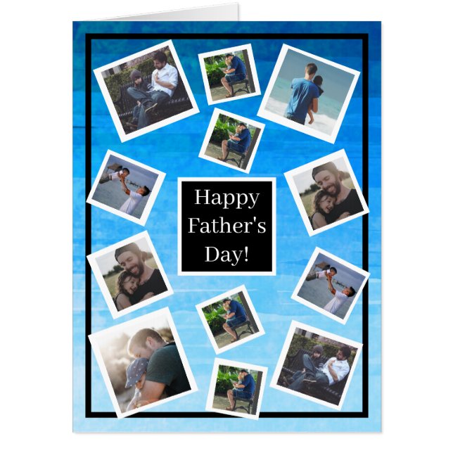 Personalized Photos Happy Father's Day Card (Front)