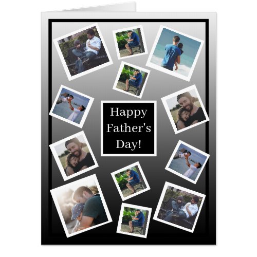 Personalized Photos Happy Fathers Day Card