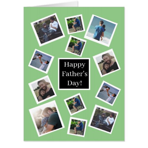 Personalized Photos Happy Fathers Day Card