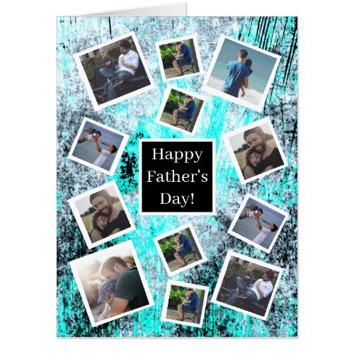 Personalized Photos Happy Fathers Day Card