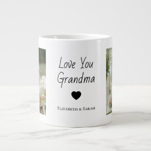 Personalized Photos & "Love You Grandma Giant Coffee Mug