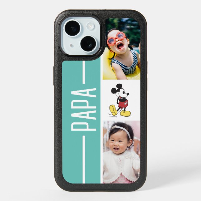 Personalized Photos | Mickey Mouse iPhone 15 Case (Back)